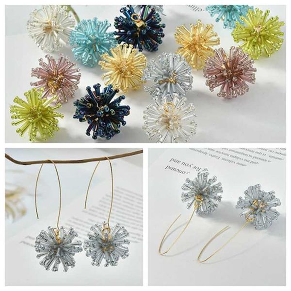 charms handmade crystal weaving firework ball flowers 2pcs 24mm for diy fashion necklace earrings bracelet making accessories, Bronze;silver
charms handmade crystal weaving firework ball flowers 2pcs 24mm for diy fashion necklace earrings bracelet making accessories, Bronze;silver