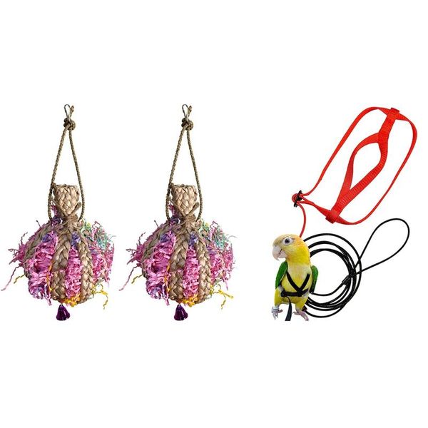 pcs pet toy: 1 bird harness and leash & 2 chicken toys hen with colorful shredded paper dog collars leashes
pcs pet toy: 1 bird harness and leash & 2 chicken toys hen with colorful shredded paper dog collars leashes