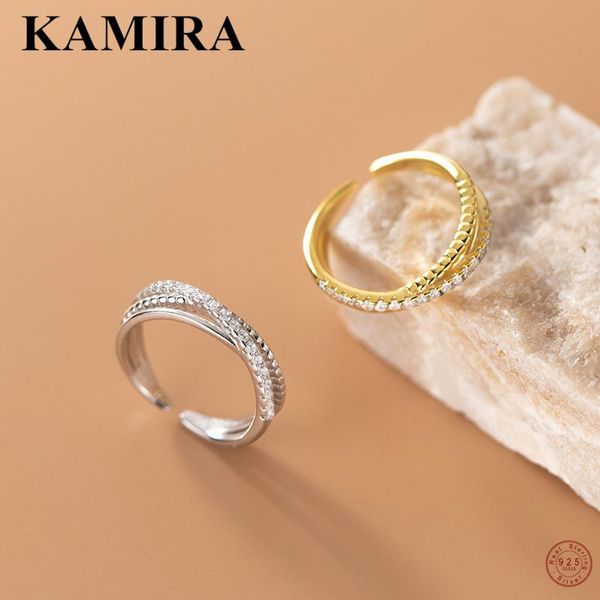 cluster rings kamira real 925 sterling silver elegant luxury simple cross white zircon open ring for women wedding royal fine jewelry gift, Golden;silver
cluster rings kamira real 925 sterling silver elegant luxury simple cross white zircon open ring for women wedding royal fine jewelry gift, Golden;silver