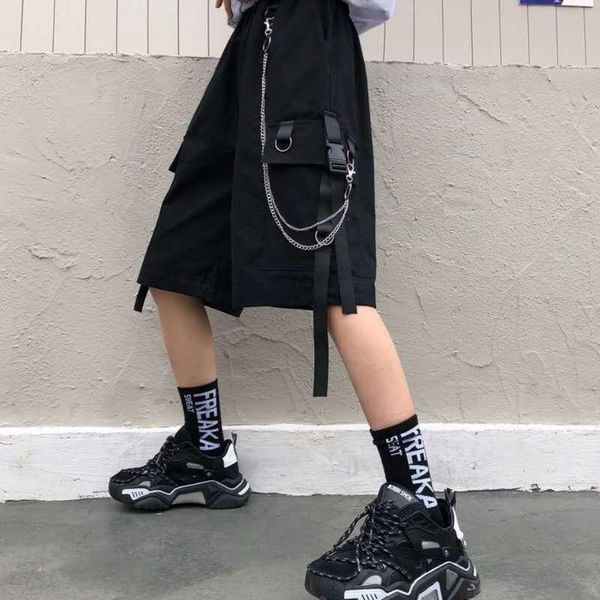 men's shorts 2021 summer solid loose all-match oversized pants couple military cropped trousers fashion overalls streetwear, White;black
men's shorts 2021 summer solid loose all-match oversized pants couple military cropped trousers fashion overalls streetwear, White;black