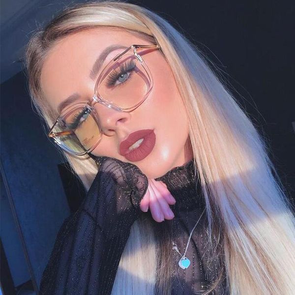 fashion sunglasses frames glasses block blue light tr90 metal square eyeglasses women optics spectacles large clear computer, Black
fashion sunglasses frames glasses block blue light tr90 metal square eyeglasses women optics spectacles large clear computer, Black