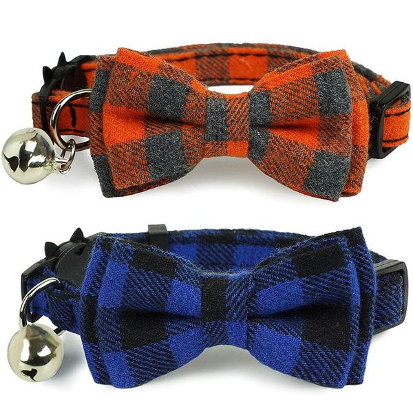 cat collars & leads plaid collar with movable bowtie and bell breakaway safety buckle kitty for pets assorted colors available
cat collars & leads plaid collar with movable bowtie and bell breakaway safety buckle kitty for pets assorted colors available
