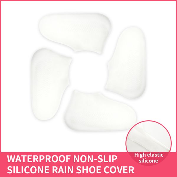 men's and women's shoe covers rainproof silicone antiskid thickened wear-resistant sole for aj af blazer 1970s vance, White;pink
men's and women's shoe covers rainproof silicone antiskid thickened wear-resistant sole for aj af blazer 1970s vance, White;pink