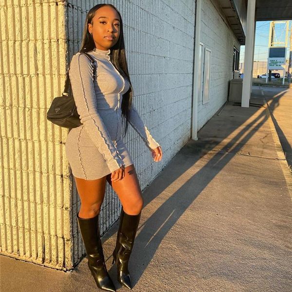 casual dresses long sleeve patchwork mini dress autumn winter women fashion streetwear outfits club wear 2021, Black;gray
casual dresses long sleeve patchwork mini dress autumn winter women fashion streetwear outfits club wear 2021, Black;gray