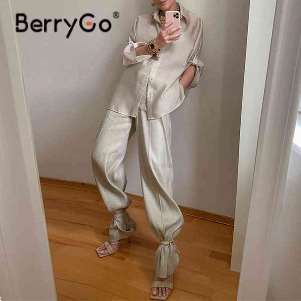 berrygo long sleeves lace up overall suits causal ankle banded pants suit woman pure color streetwear spring summer sets 210513, White
berrygo long sleeves lace up overall suits causal ankle banded pants suit woman pure color streetwear spring summer sets 210513, White