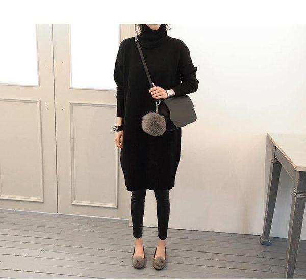 women knitted sweater dress black long sleeve turtleneck mini shift plus size winter casual dresses, Black;gray
women knitted sweater dress black long sleeve turtleneck mini shift plus size winter casual dresses, Black;gray