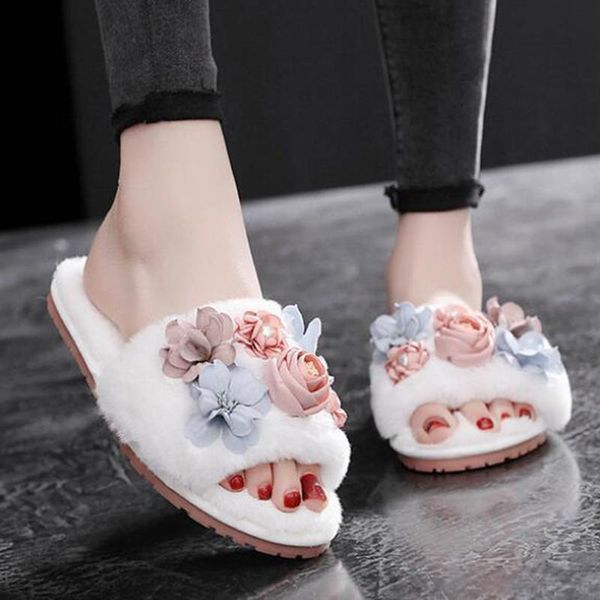 slippers fashion flowers women home indoor plush female flat shoes ladies comfortable non-slip soft fur slides s57, Black
slippers fashion flowers women home indoor plush female flat shoes ladies comfortable non-slip soft fur slides s57, Black