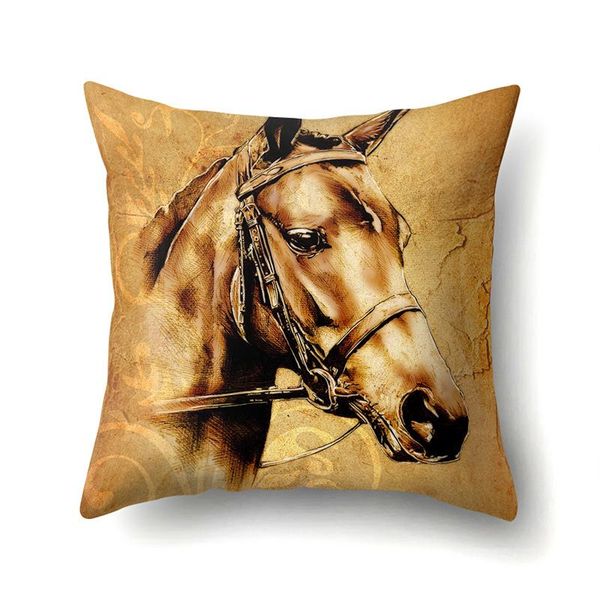 cushion/decorative pillow cute cartoon print cushion cover polyester decorative for sofa seat soft throw case 45x45cm home decor