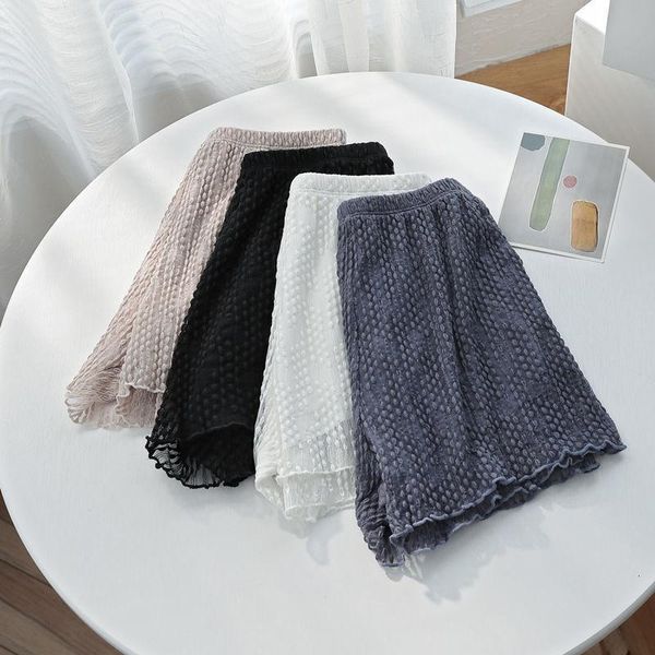 women's leggings safety pants can be worn at home, light proof loose leggings, lace summer white thin style, no curling, Black
women's leggings safety pants can be worn at home, light proof loose leggings, lace summer white thin style, no curling, Black