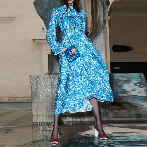 clue spring fall vintage printing blue bow fashion ribbon party dress feminine, Black;gray
clue spring fall vintage printing blue bow fashion ribbon party dress feminine, Black;gray