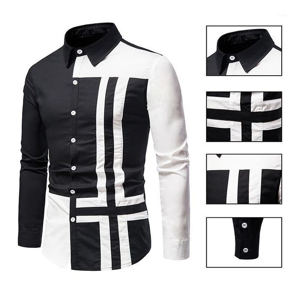 hollow men's trendy stitching long sleeve shirt western denim irregular cross men summer shirts casual, White;black
hollow men's trendy stitching long sleeve shirt western denim irregular cross men summer shirts casual, White;black