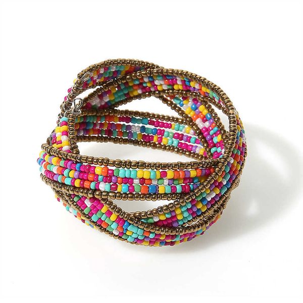 modyle handmade beaded fashion bracelets for women colorful design temperament multi-layer bracelet bangles summer jewelry q0717, Black
modyle handmade beaded fashion bracelets for women colorful design temperament multi-layer bracelet bangles summer jewelry q0717, Black