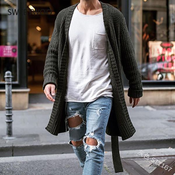 men's sweaters 2021 autumn and winter o-neck cardigan pure color perfect quality spacious long knit casual sweater, White;black
men's sweaters 2021 autumn and winter o-neck cardigan pure color perfect quality spacious long knit casual sweater, White;black