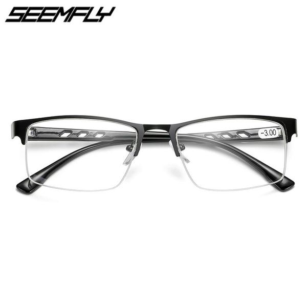 fashion sunglasses frames seemfly classic half frame finished myopia glasses women men nearsighted eyelasses shortsighted eyewear -1.0 to -4, Black
fashion sunglasses frames seemfly classic half frame finished myopia glasses women men nearsighted eyelasses shortsighted eyewear -1.0 to -4, Black