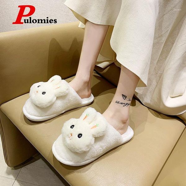 women plush slippers 2021 winter warm furry cute faux fur shoes indoor home loafers house slide1, Black
women plush slippers 2021 winter warm furry cute faux fur shoes indoor home loafers house slide1, Black
