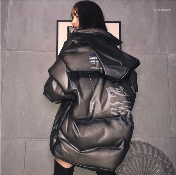 men and women winter transparent pvc national tide brand ins hip-hop oversize cotton clothing jacket thick padded bread service1, Black
men and women winter transparent pvc national tide brand ins hip-hop oversize cotton clothing jacket thick padded bread service1, Black