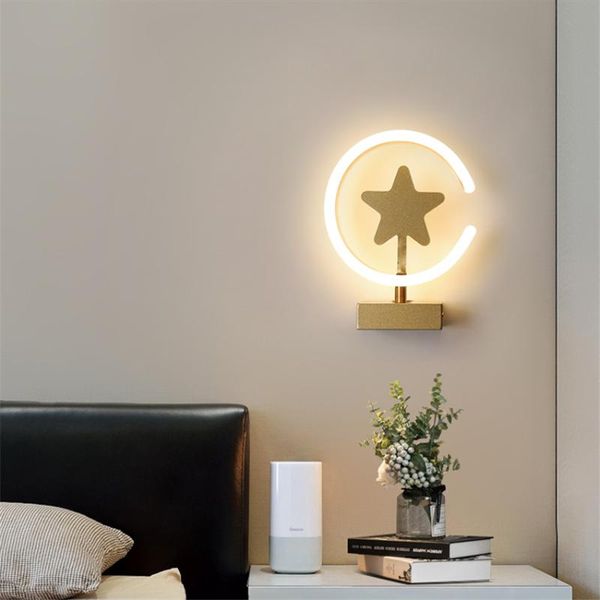 nordic golden five-pointed star led wall lamps living room background decor lighting bedroom bedside children's lights lamp
nordic golden five-pointed star led wall lamps living room background decor lighting bedroom bedside children's lights lamp