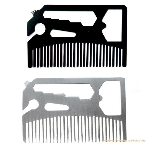 hair brushes comb with bottle opener made of 304 stainless steel combs for men grooming styling mini fine toothed mustache or dropship, Silver
hair brushes comb with bottle opener made of 304 stainless steel combs for men grooming styling mini fine toothed mustache or dropship, Silver
