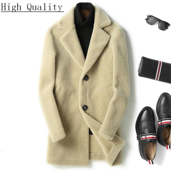 men's leather & faux 100% wool coat real fur men sheep shearing long autumn winter jacket suede lining mens coats t-85-kl8017 kj1364, Black
men's leather & faux 100% wool coat real fur men sheep shearing long autumn winter jacket suede lining mens coats t-85-kl8017 kj1364, Black