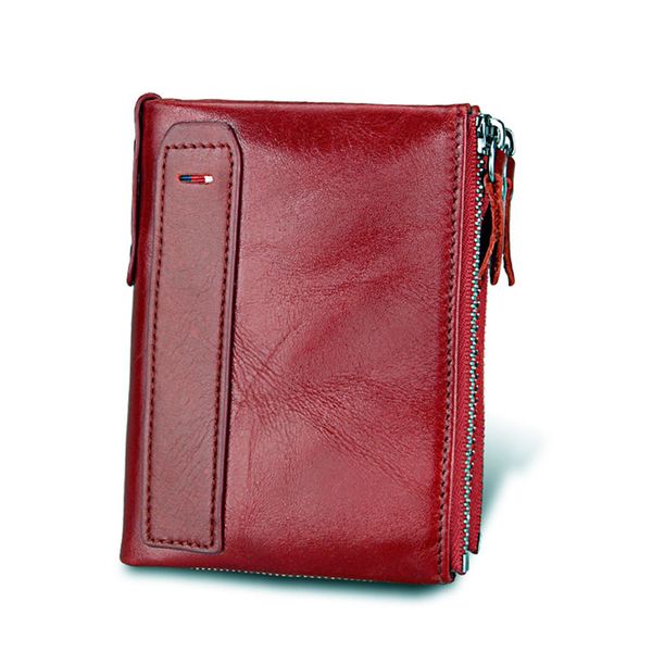 women's genuine leather purses coin purse small portomonee bifold rfid money bag, Red;black
women's genuine leather purses coin purse small portomonee bifold rfid money bag, Red;black