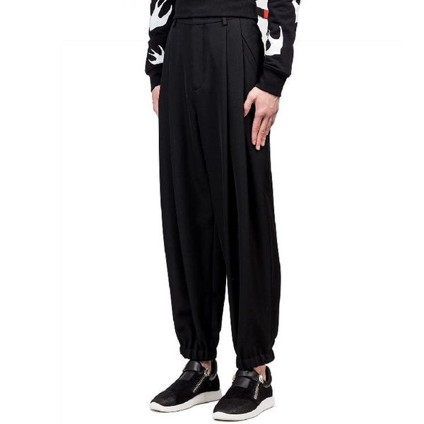 men's pants clothing gd hair stylist fashion catwalk loose folds casual plus size singer costumes, Black
men's pants clothing gd hair stylist fashion catwalk loose folds casual plus size singer costumes, Black