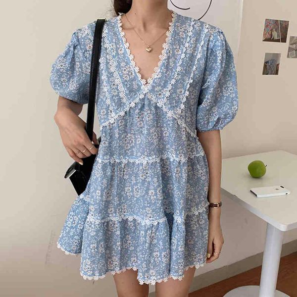 summer korea chic casual fashion v-neck lace stitching puff sleeve slim dress women style loose mini 16w1047 210510, Black;gray
summer korea chic casual fashion v-neck lace stitching puff sleeve slim dress women style loose mini 16w1047 210510, Black;gray
