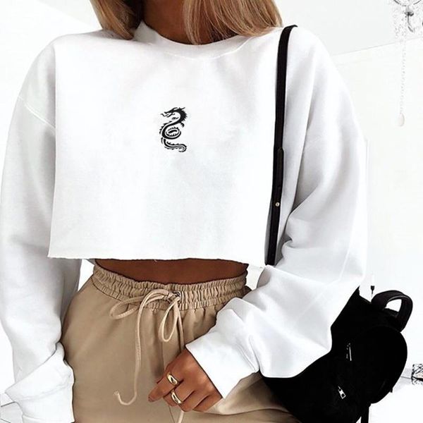 women's hoodies & sweatshirts women winter sweatshirt 2021 fashion dragon totem print navel short long sleeve pullover jumper ladies c, Black
women's hoodies & sweatshirts women winter sweatshirt 2021 fashion dragon totem print navel short long sleeve pullover jumper ladies c, Black