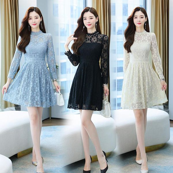 casual dresses women dress autumn 2022 office lady korea style long sleeve patchwork solid lace turtleneck high waist blue black, Black;gray
casual dresses women dress autumn 2022 office lady korea style long sleeve patchwork solid lace turtleneck high waist blue black, Black;gray