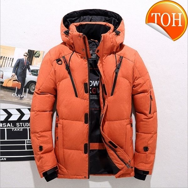 jacket men's winter thick snow parka overcoat white duck down men wind breaker brand tace & shark coat, Black
jacket men's winter thick snow parka overcoat white duck down men wind breaker brand tace & shark coat, Black