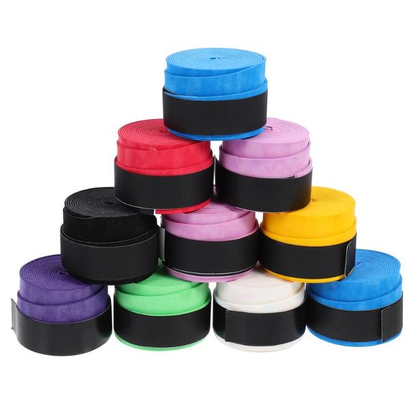 sweatband 12pcs racket overgrips anti-slip tennis grip tape, Yellow;black