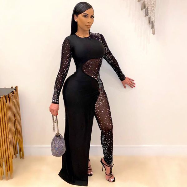 women's jumpsuits & rompers 2021 women fashion high street style long sleeve round neck pure color pants, Black;white
women's jumpsuits & rompers 2021 women fashion high street style long sleeve round neck pure color pants, Black;white