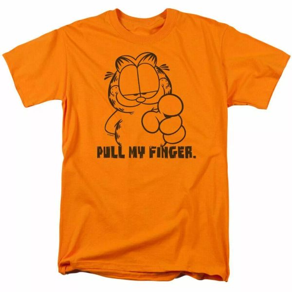 garfield pull my finger t shirt mens licensed cat jim david comics tee orange, White;black
garfield pull my finger t shirt mens licensed cat jim david comics tee orange, White;black