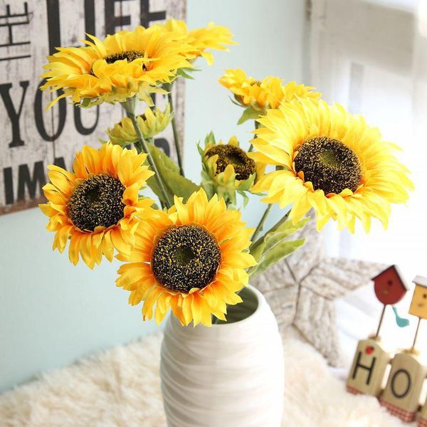 decorative flowers & wreaths idyllic sunflower bunch of artificial home decoration dining table handmade silk wedding
decorative flowers & wreaths idyllic sunflower bunch of artificial home decoration dining table handmade silk wedding