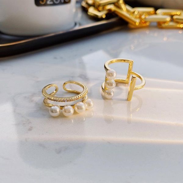 wedding rings timeonly unique design double layered faux pearl hollow alloy open ring for women ladies statement cahrm accessories, Slivery;golden
wedding rings timeonly unique design double layered faux pearl hollow alloy open ring for women ladies statement cahrm accessories, Slivery;golden
