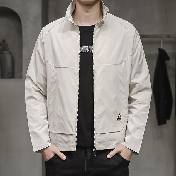 men's spring and summer style solid color zipper loose comfortable casual korean trendy jacket jackets, Black;brown
men's spring and summer style solid color zipper loose comfortable casual korean trendy jacket jackets, Black;brown