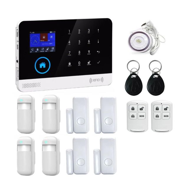 wireless wifi 3g gsm gprs alarm system app remote control 2.4-inch tft support sms alarm/disarm and voice fingerprint access
wireless wifi 3g gsm gprs alarm system app remote control 2.4-inch tft support sms alarm/disarm and voice fingerprint access