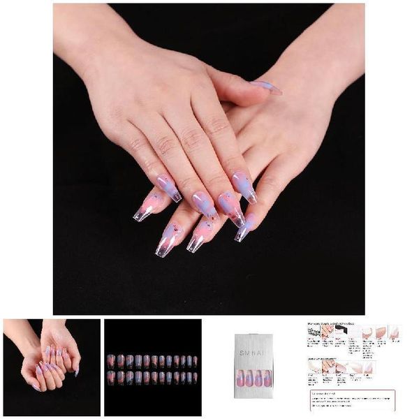 false nails 24pcs long style ballet water color abs resin material wearable fake woman daily wear cute finished beauty tool hjl2021, Red;gold
false nails 24pcs long style ballet water color abs resin material wearable fake woman daily wear cute finished beauty tool hjl2021, Red;gold