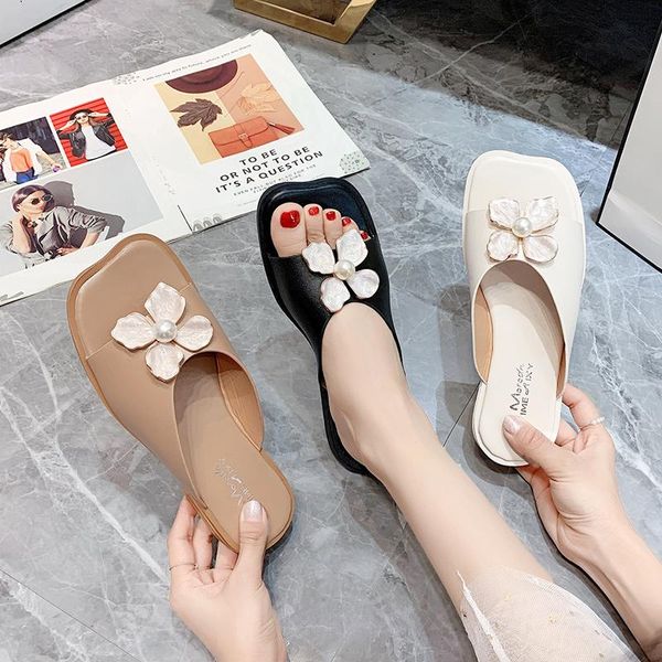 slippers women's shoes outdoor 2021 summer style fashion retro pearl flower soft bottom non-slip casual, Black
slippers women's shoes outdoor 2021 summer style fashion retro pearl flower soft bottom non-slip casual, Black