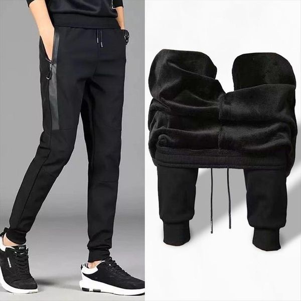 sweatpants autumn winter male velvet women pant gyms fitness elastic joggers workout trousers casual cotton man soccer running pants, Black
sweatpants autumn winter male velvet women pant gyms fitness elastic joggers workout trousers casual cotton man soccer running pants, Black