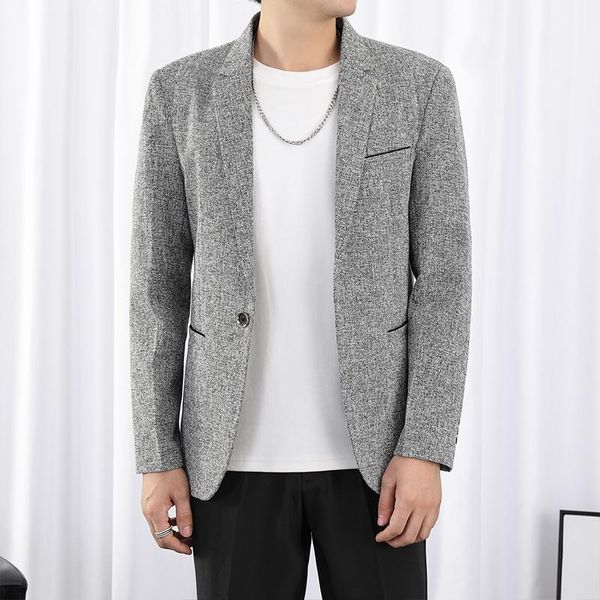men's suits & blazers 2021 fashion brand formal blazer men british casual suit jacket spring autumn single breasted solid color jackets, White;black
men's suits & blazers 2021 fashion brand formal blazer men british casual suit jacket spring autumn single breasted solid color jackets, White;black