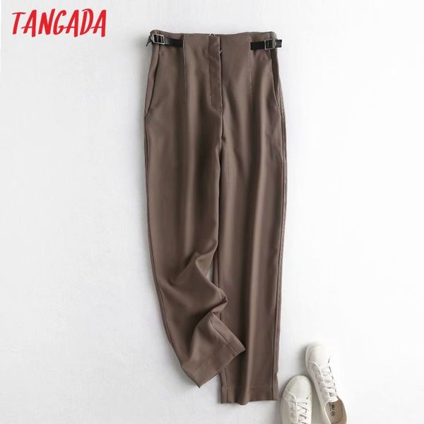 fashion women waist belt decorate suit trousers zipper pockets lady elegant pants pantalon 4c87 210416, Black;white
fashion women waist belt decorate suit trousers zipper pockets lady elegant pants pantalon 4c87 210416, Black;white