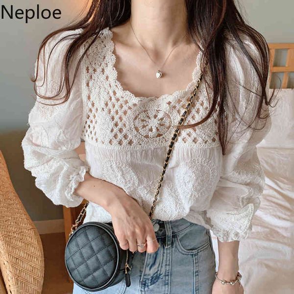 neploe vintage blusas mujer fashion elegant shirt hollow out lace crochet patchwork blouses women square collar elegant 210422, White
neploe vintage blusas mujer fashion elegant shirt hollow out lace crochet patchwork blouses women square collar elegant 210422, White
