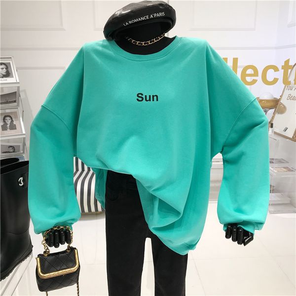 simple temperature female t-shirt 2021 design niche around the neck sweater letter slouchy hoodies, White
simple temperature female t-shirt 2021 design niche around the neck sweater letter slouchy hoodies, White