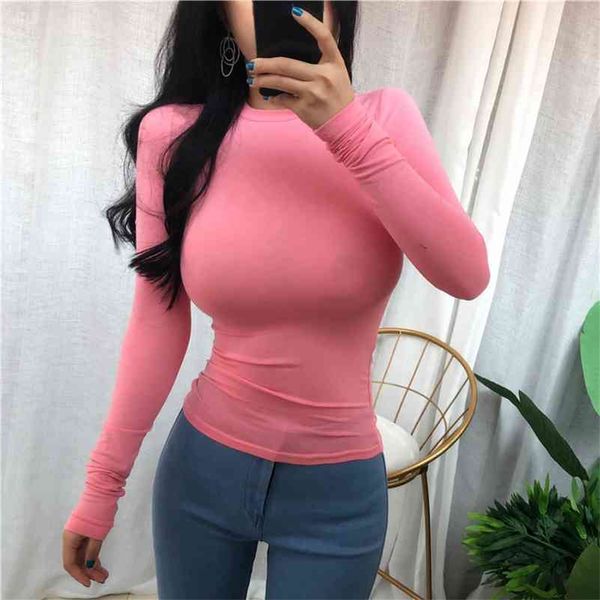thin summer t shirt women elasticity t-shirt korean style woman clothes slim tshirt female casual long sleeve 210426, White
thin summer t shirt women elasticity t-shirt korean style woman clothes slim tshirt female casual long sleeve 210426, White