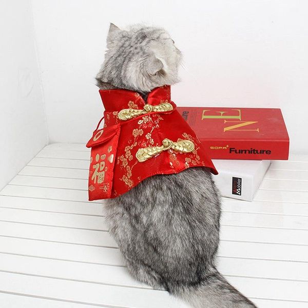 cat costumes pet warm trench chinese tang dynasty dress festival cloak with red envelope for kitten year clothes costume
cat costumes pet warm trench chinese tang dynasty dress festival cloak with red envelope for kitten year clothes costume
