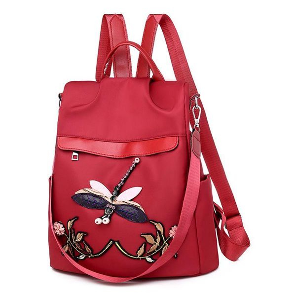 dragonfly embroidered anti-theft ladies backpack nylon student casual outdoor travel bag school bags
dragonfly embroidered anti-theft ladies backpack nylon student casual outdoor travel bag school bags
