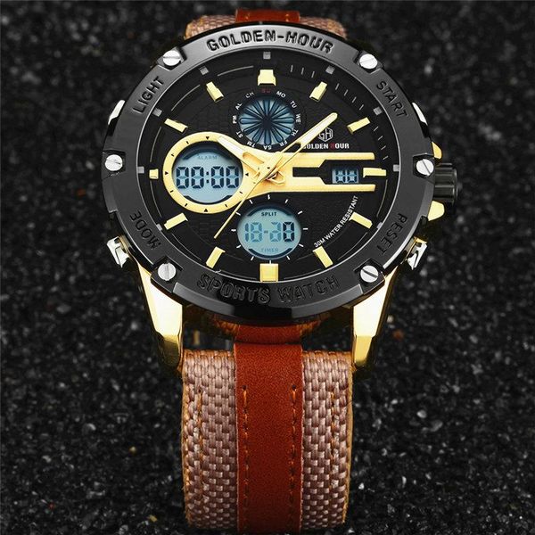 wristwatches goldenhour waterproof analog quartz watches mens chronograph multifunction fashion casual sport watch men relogio masculino, Slivery;brown
wristwatches goldenhour waterproof analog quartz watches mens chronograph multifunction fashion casual sport watch men relogio masculino, Slivery;brown