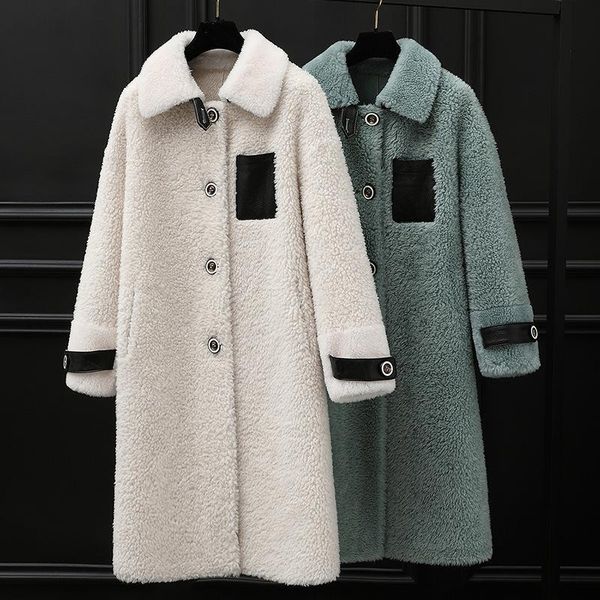 women's fur & faux real coat women korean sheep shearing winter 100% wool jacket clothes 2021 manteau femme 1251 yy1166, Black
women's fur & faux real coat women korean sheep shearing winter 100% wool jacket clothes 2021 manteau femme 1251 yy1166, Black