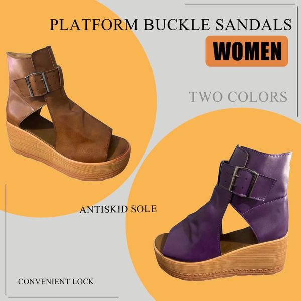 sandals women fashion solid color casual platform wedge heel buckle fish mouth breathable comfort beach shoes plus size, Black
sandals women fashion solid color casual platform wedge heel buckle fish mouth breathable comfort beach shoes plus size, Black