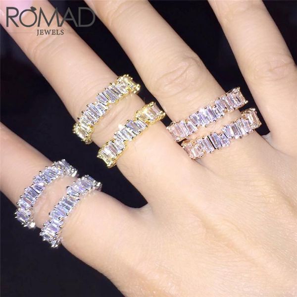 wedding rings romad thin baguette t ring brand engagement handmade rainbow cz stone for women fashion finger elegant r4, Slivery;golden
wedding rings romad thin baguette t ring brand engagement handmade rainbow cz stone for women fashion finger elegant r4, Slivery;golden